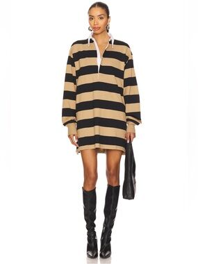 Good American Jersey Polo Mini Dress